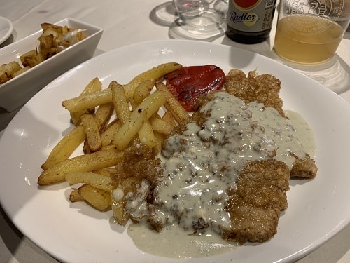 Escalopines al Cabrales