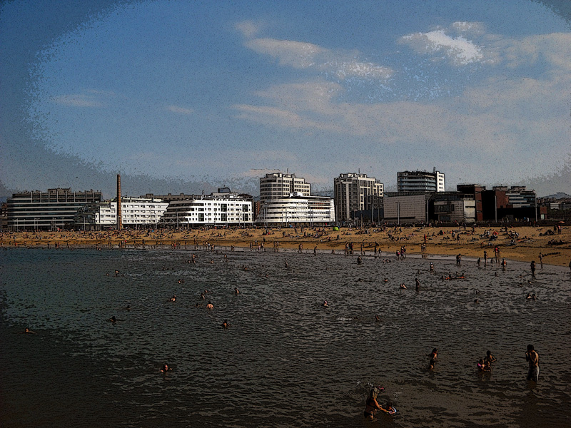 playa de poniente Gijón