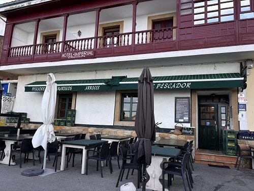 Restaurante El Pescador en Tazones